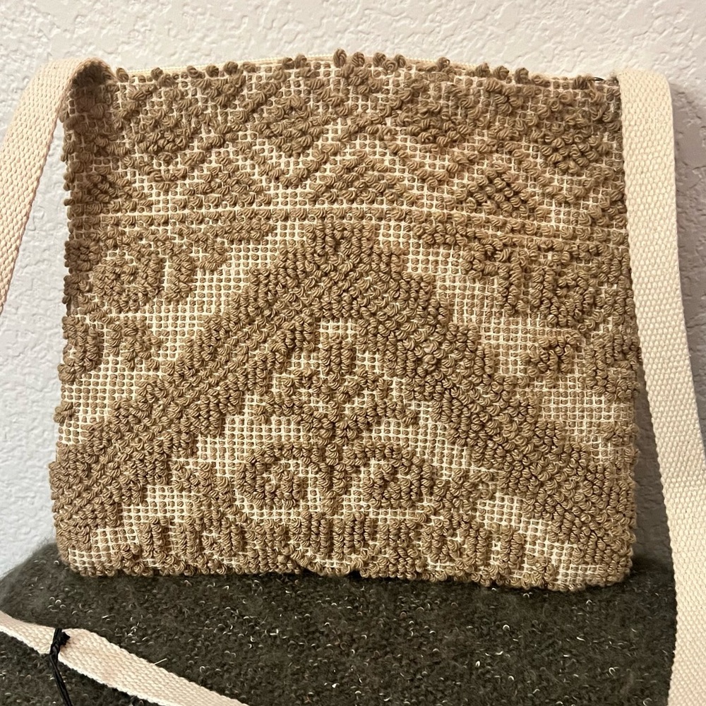CrossTree Lane Artisan Woven Boho Crossbody Bag Earthy Handmade